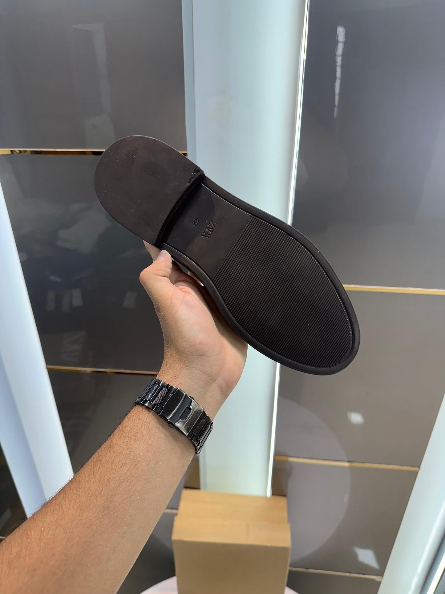 ZA. Chelsea Round Toe Black Suede Leather Boot