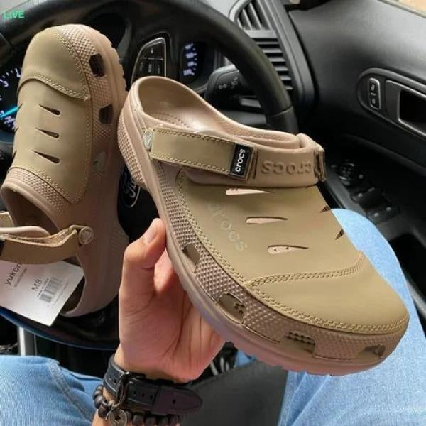 Crocs Classic Yukon Clog Sandal Tan