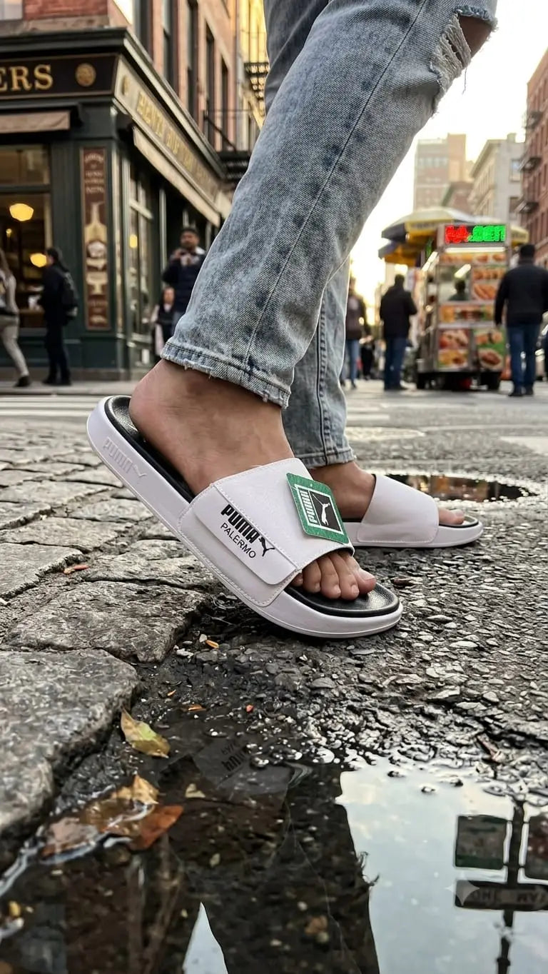 PMA. Palermo White Flip Flop