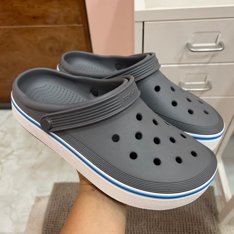 Crocs Off Court Clogs Grey Blue
