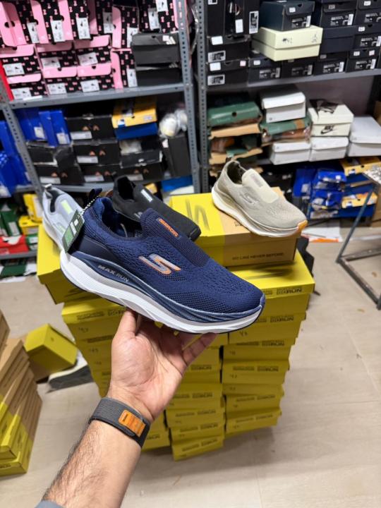 SKCHR. Style Max Cushioning Slip-On Navy