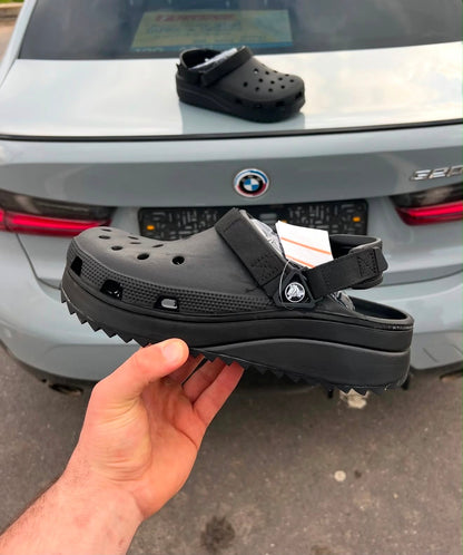 Crocs Classic Hiker Clogs All Black