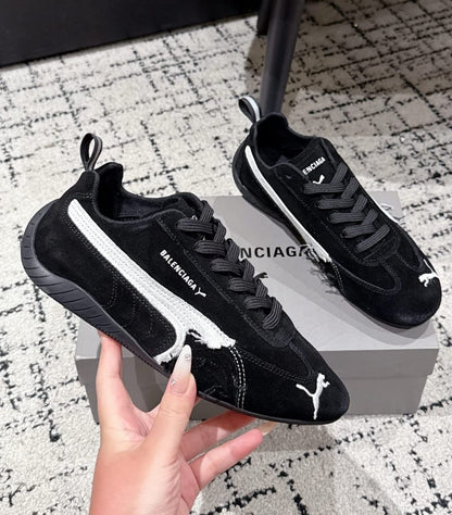 PMA X BALGA. Speedcat Suede Distressed Black