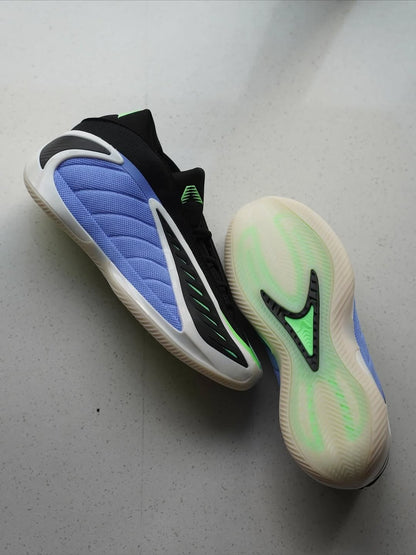 ADS. Anthony Edward 2 Fusion Blue Zero Metallic Lime Burst