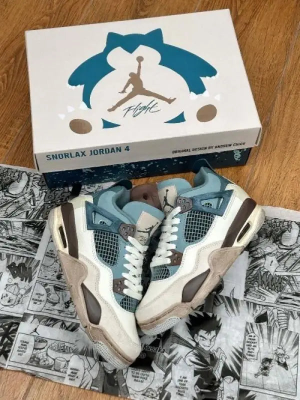 NK. Jordan Retro 4 Snorlax Custom Surplus