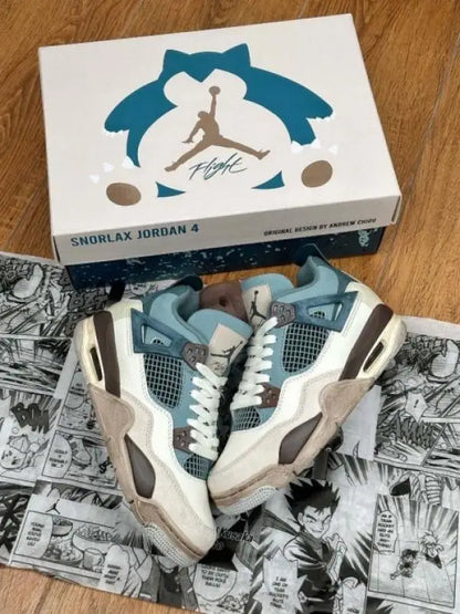 NK. Jordan Retro 4 Snorlax Custom Surplus