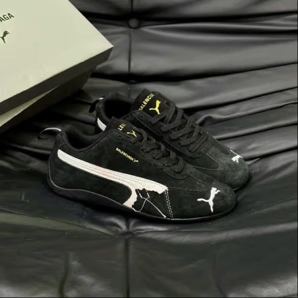 PMA X BALGA. Speedcat Suede Distressed Black