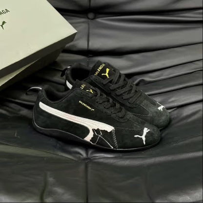 PMA X BALGA. Speedcat Suede Distressed Black