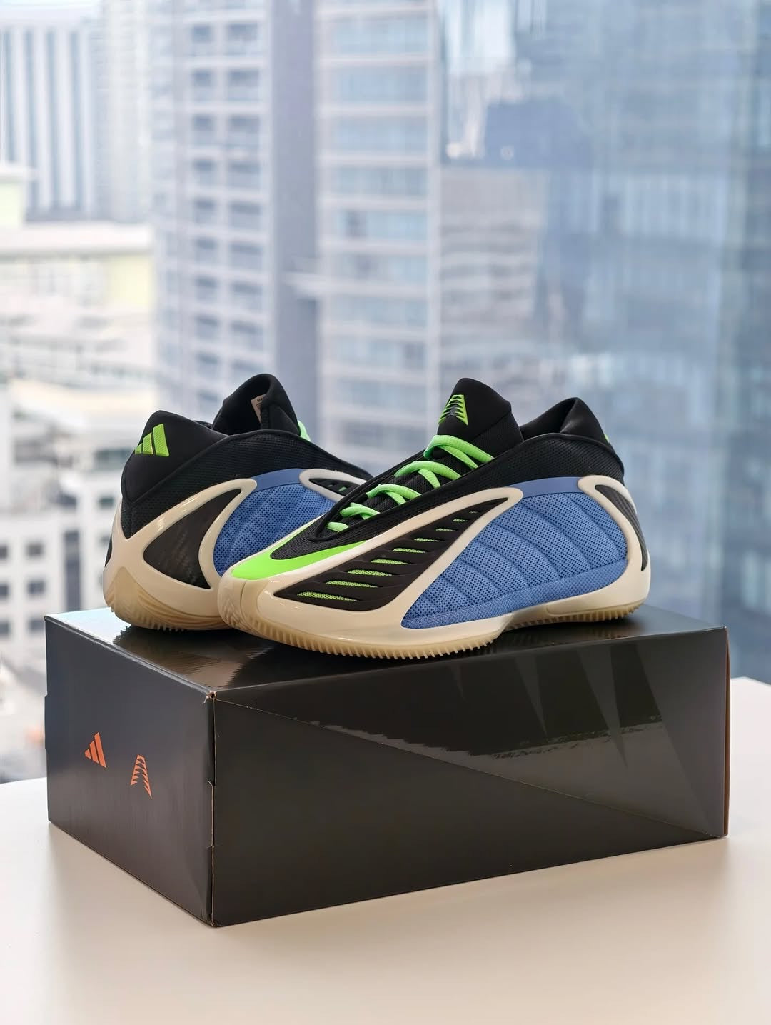 ADS. Anthony Edward 2 Fusion Blue Zero Metallic Lime Burst