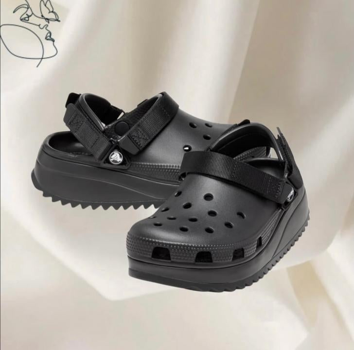 Crocs Classic Hiker Clogs All Black