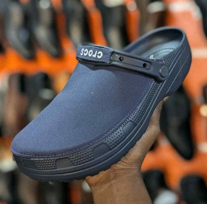Crocs Classic Suede Crafted Clogs Navy