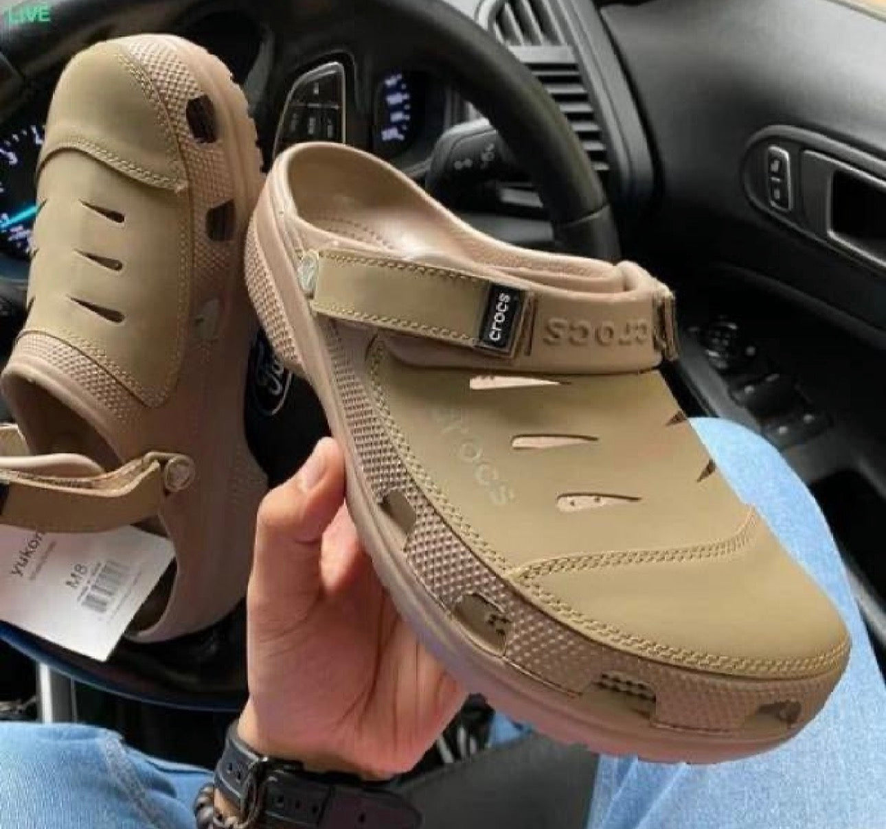 Crocs Yukon Green Brown Clog