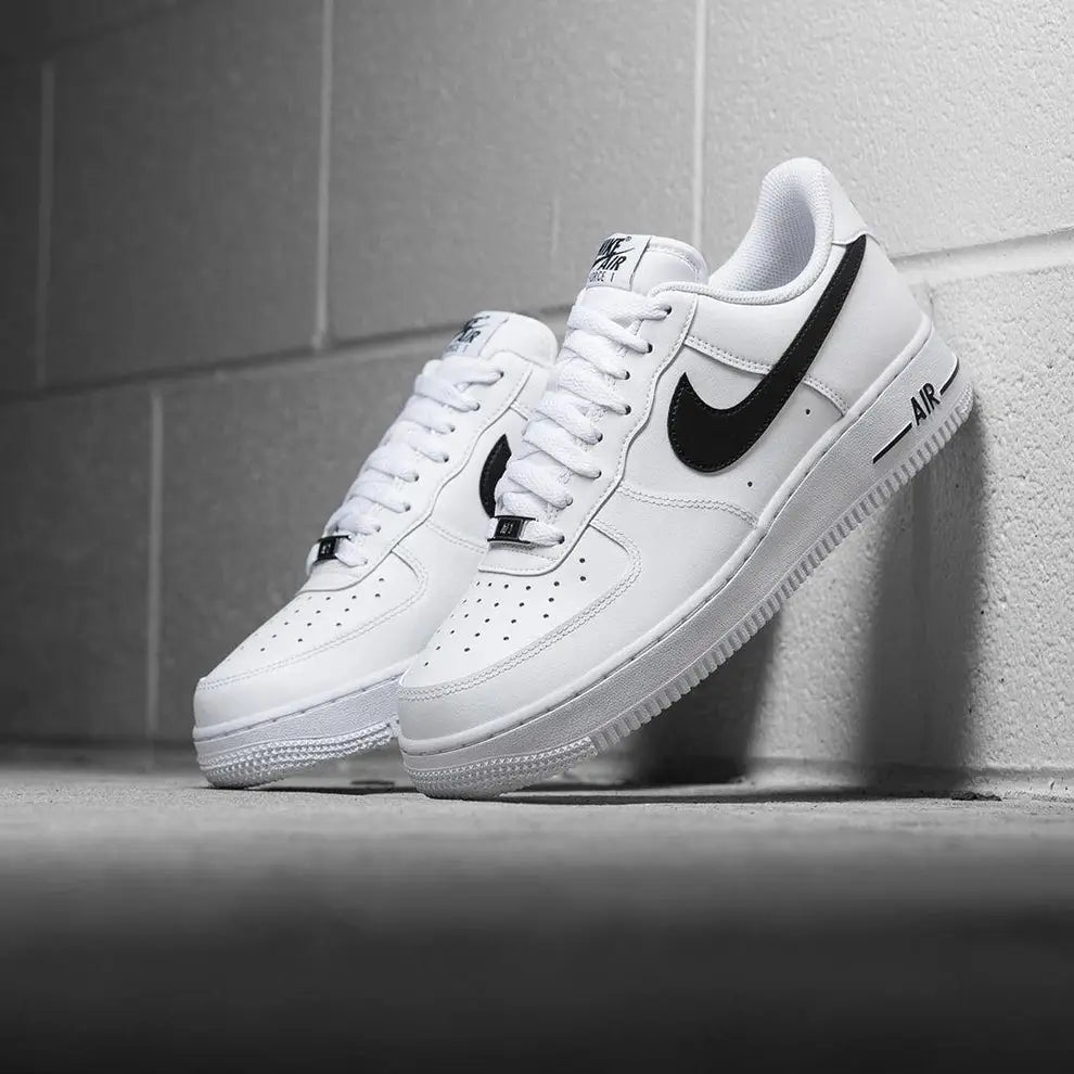 NK. Air Force 1 Low White Black Men’s Shoes