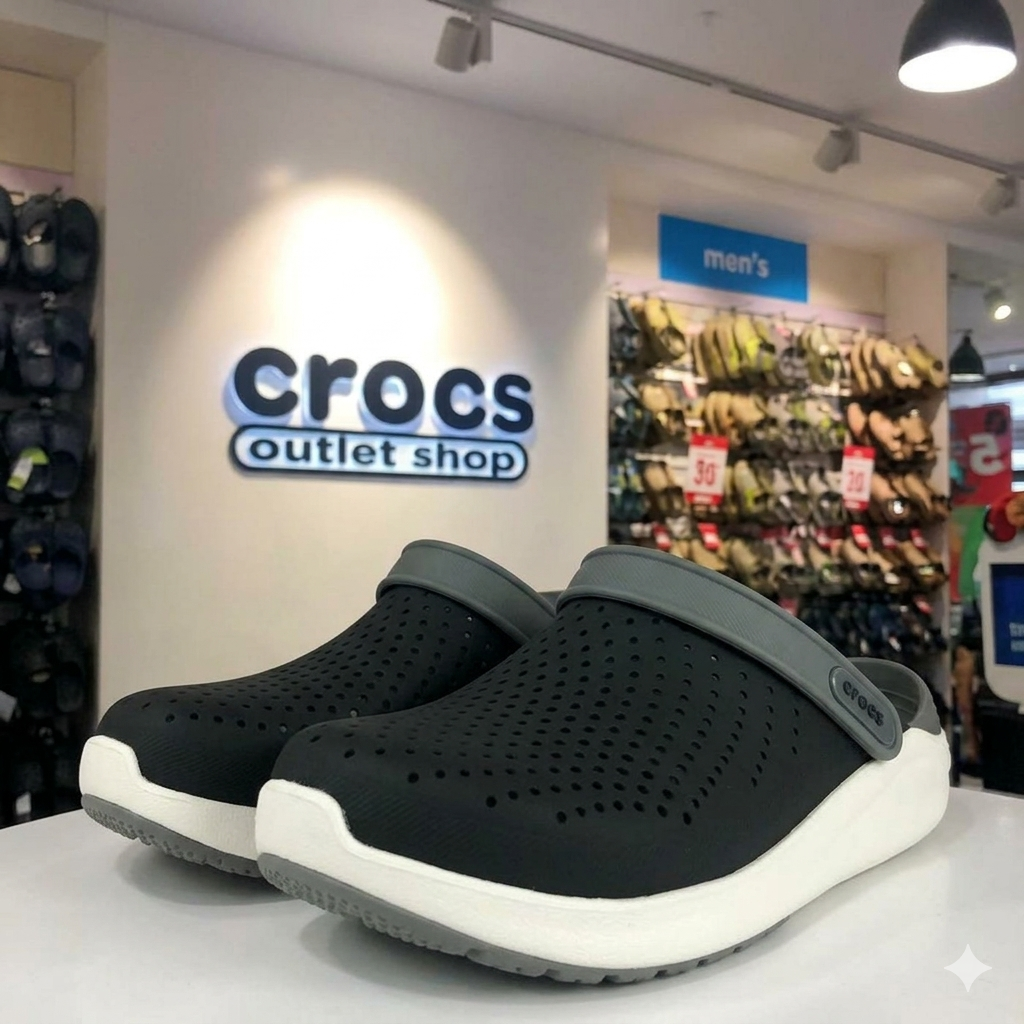 Crocs Lite Ride Black White