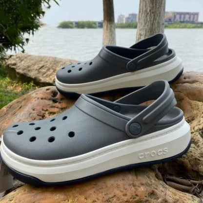 Crocs Full Force Grey White Clogs