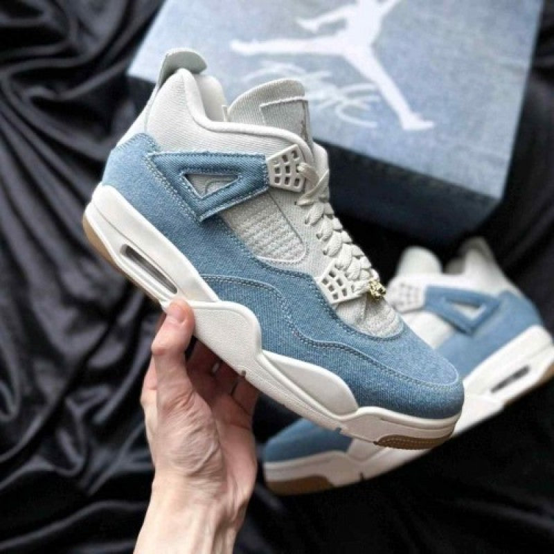 NK. Air Jordan Retro 4 Tex Denim