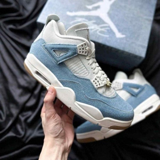 NK. Air Jordan Retro 4 Tex Denim