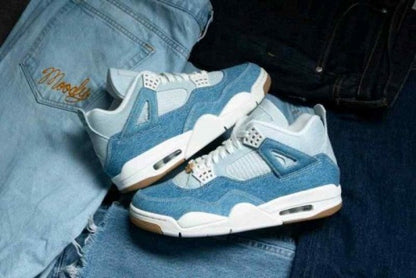 NK. Air Jordan Retro 4 Tex Denim