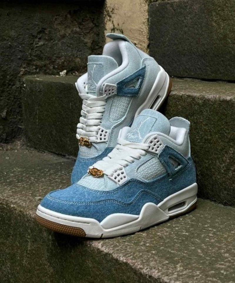 NK. Air Jordan Retro 4 Tex Denim