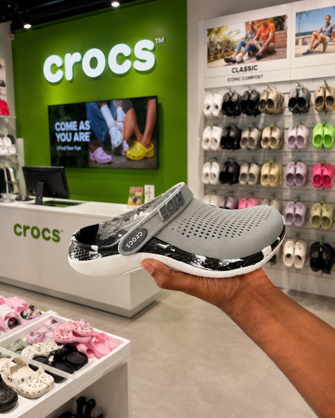 Crocs Lite Ride 360 Clog - Grey Brown White