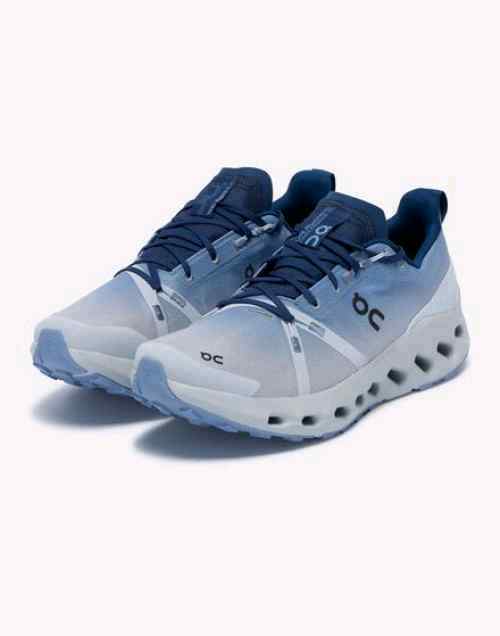 ON. Cloudsurfer Trail Waterproof Chambray Glacier