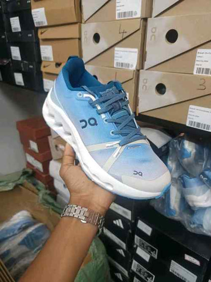 ON. Cloudsurfer Trail Waterproof Chambray Glacier