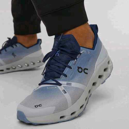 ON. Cloudsurfer Trail Waterproof Chambray Glacier