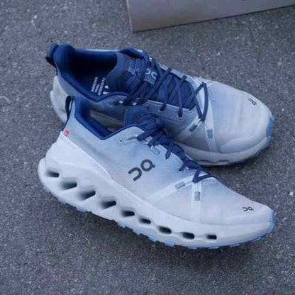 ON. Cloudsurfer Trail Waterproof Chambray Glacier