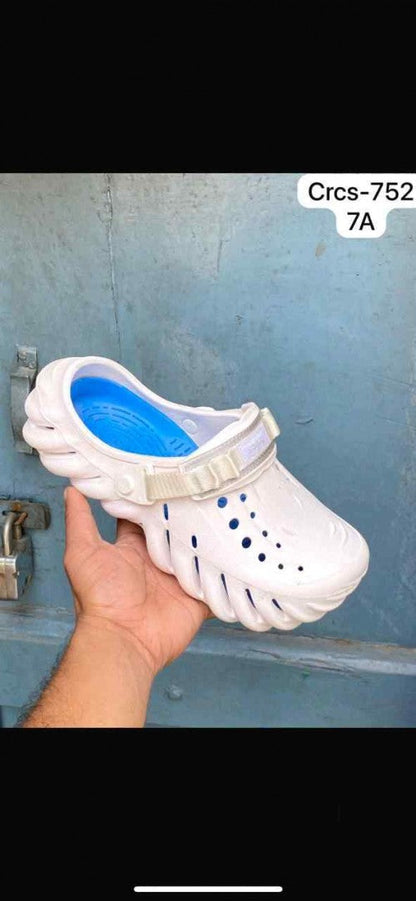 Crocs Echo Clogs ( White Blue )