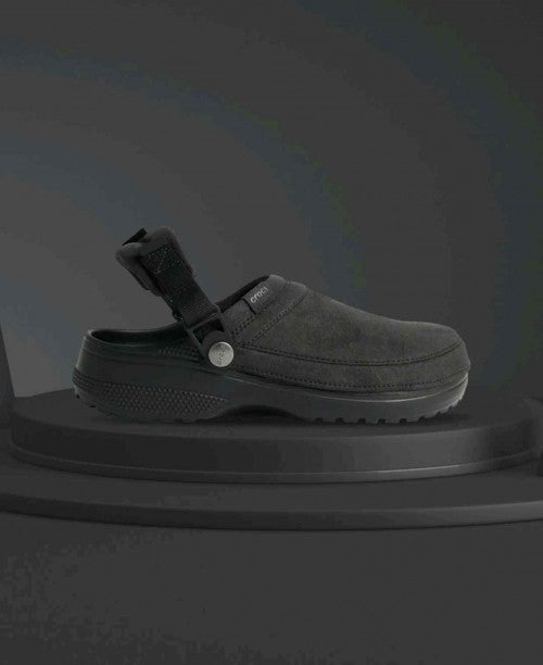 Crocs Classic Suede Crafted Clogs Black