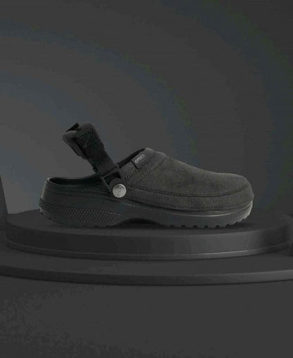 Crocs Classic Suede Crafted Clogs Black