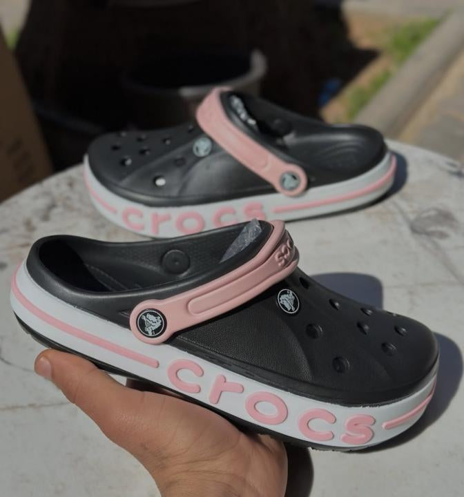 Crocs Classic Bayaband Clog Blackpepper ( Women )