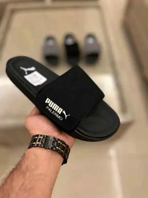 PMA. Palermo Full Black Flip Flop